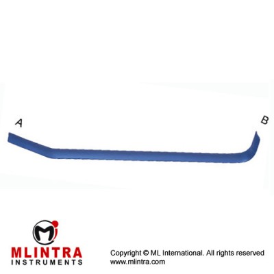 Wood Double Ended Retractrs Blade A:28mm Dx20mm W, Blade B:40mm Dx20mm W, Overall length 315mm